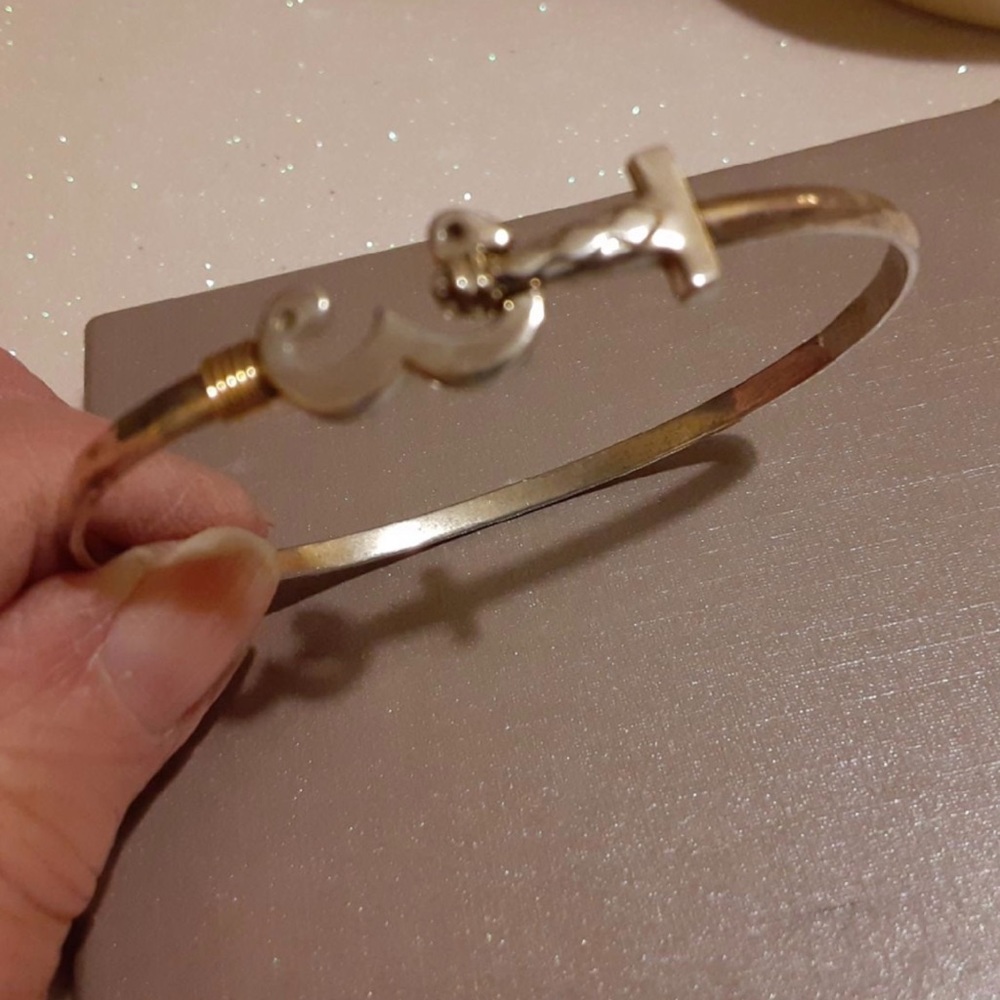925 Sterling Silver/14K bracelet - Picture 6 of 8